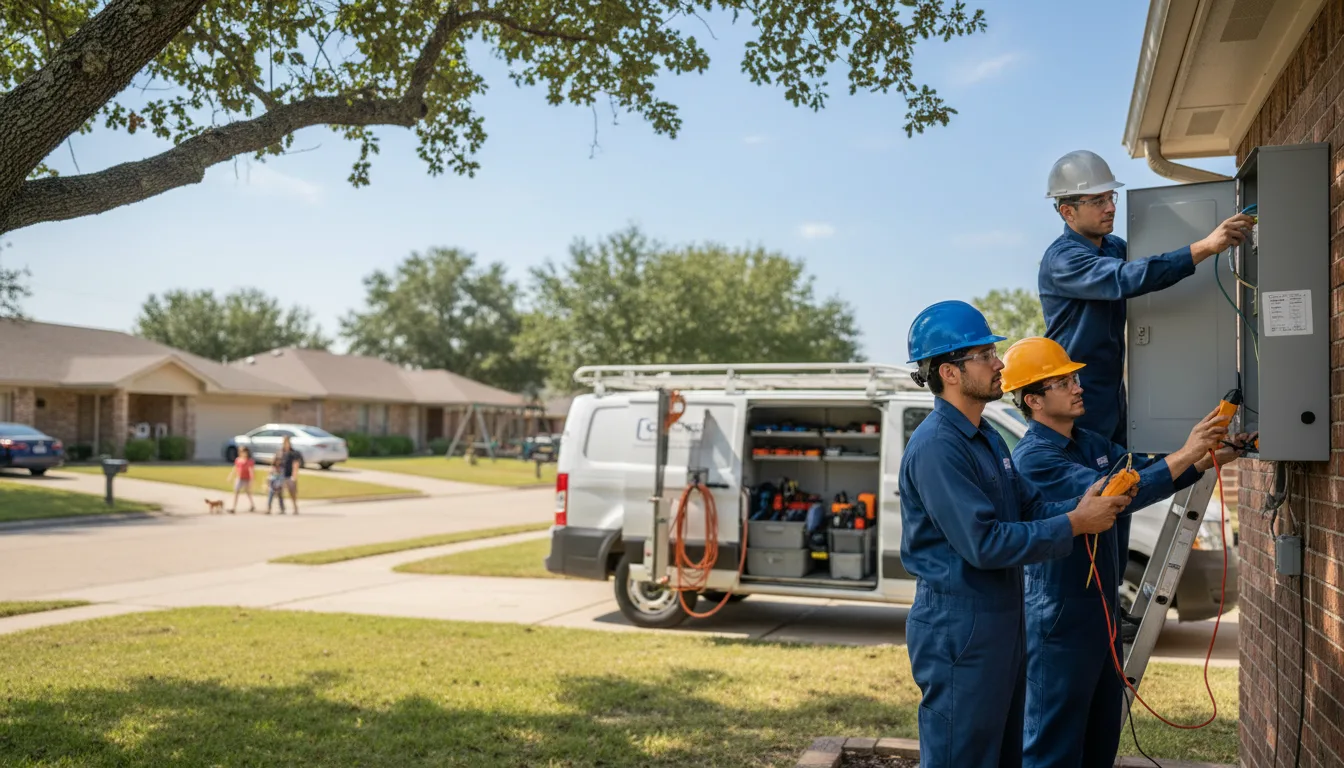 Certified electrician providing emergency electrical services in Oxford, AL